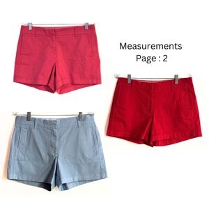 J CREW Re-Imagined Chino Shorts (3) Sz: 8 / Pockets Cottage Nautical Preppy
